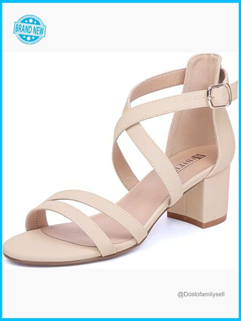 Low Block Chunky Heel Strappy Sandals Open Toe Ankle Strap Dress Wedding